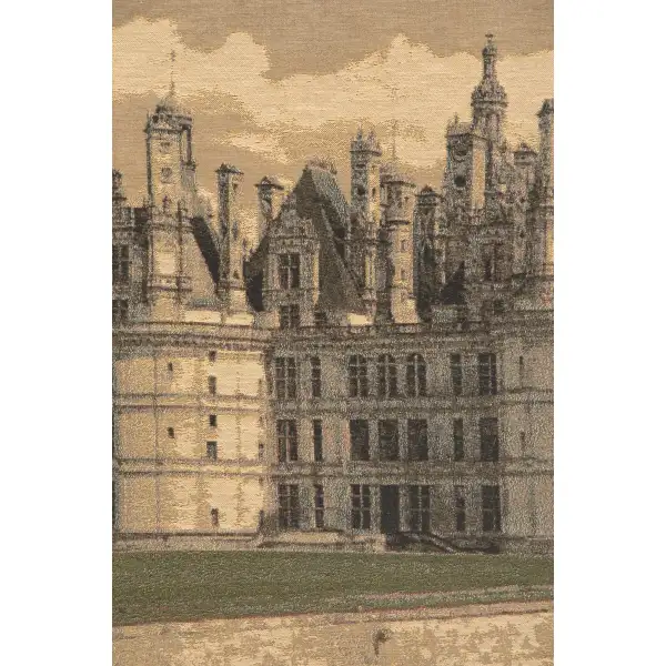 Chambord Castle II Belgian Tapestry Wall Hanging - 57 in. x 38 in. Cotton/Viscose/Polyester by Charlotte Home Furnishings | Close Up 2