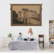 Le Lude Castle Belgian Tapestry Wall Hanging - 57 in. x 38 in. Cotton/Viscose/Polyester by Charlotte Home Furnishings | Life Style 2