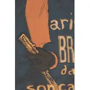 Artistide Bruant Lautrec  Belgian Tapestry Wall Hanging | Close Up 2