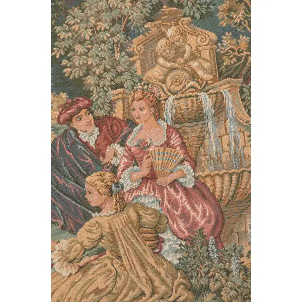 Minuetto Italian Tapestry - 38 in. x 24 in. Cotton/Viscose/Polyester by Francois Boucher | Close Up 2