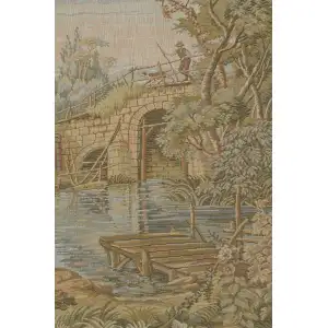 Washing Day At The Mill Horizontal Italian Tapestry - 65 in. x 45 in. Cotton/Viscose/Polyester by Francois Boucher