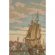 Lagoon Scene in Venice Italian Tapestry | Close Up 1