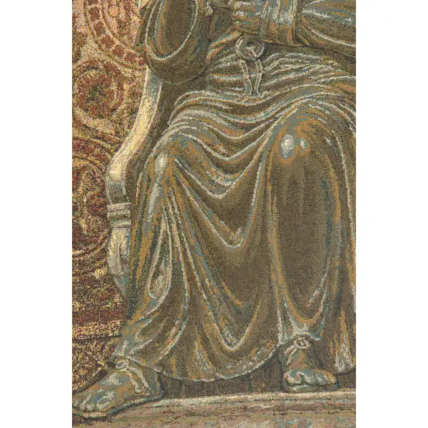 Bronze Statue of St. Pietro Italian Tapestry | Close Up 2