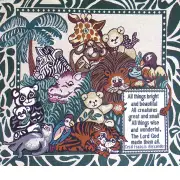 All Creatures Great and Small Italian Tapestry | Close Up 1