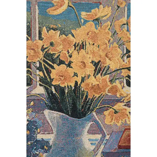 Yellow Daisies Fine Art Tapestry | Close Up 1