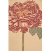 Redoute Rose Belgian Tapestry Wall Hanging - 28 in. x 50 in. Cotton by Pierre-Joseph Redoute | Close Up 1