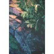 Garden Walk At Sunset Wall Tapestry - 42 in. x 54 in. Cotton/Viscose/Polyester by Craig | Close Up 2