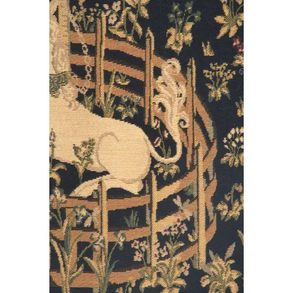 Unicorn In Captivity Belgian Tapestry Wall Hanging - 18 in. x 25 in. Cotton by Charlotte Home Furnishings | Close Up 2