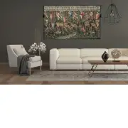 Verdure with Reindeer Belgian Tapestry Wall Hanging | Life Style 1