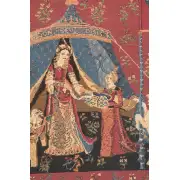 Desire A Mon Seul Desir Belgian Tapestry Wall Hanging - 28 in. x 18 in. cottonampViscose by Charlotte Home Furnishings | Close Up 1