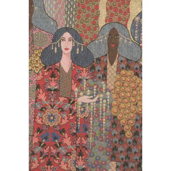 Aladin Italian Tapestry - 41 in. x 26 in. Cotton/Viscose/Polyester by Vittorio Zecchin | Close Up 2