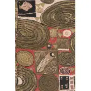 Accomplissement By Klimt II Belgian Tapestry Wall Hanging - 18 in. x 29 in. Cotton/Viscose/Polyester by Gustav Klimt | Close Up 2