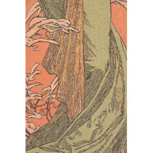 Mucha Spring Belgian Tapestry Wall Hanging - 26 in. x 60 in. Cotton/Polyester by Alphonse Mucha