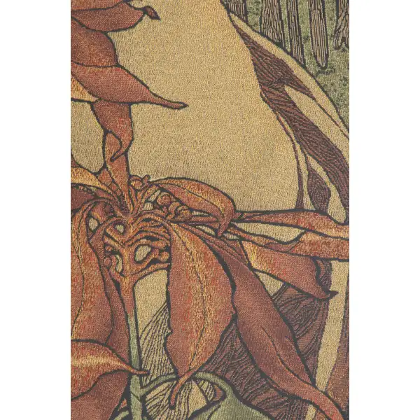 Mucha Rubis Belgian Tapestry Wall Hanging | Close Up 2