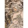 Mucha Winter European Tapestry | Close Up 1