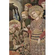 Adoration Palla Strozzi Italian Tapestry - 33 in. x 26 in. Cotton/Viscose/Polyester by Gentile Da Fabriano | Close Up 2