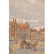 Views of Bruges I Belgian Tapestry Wall Hanging | Close Up 2