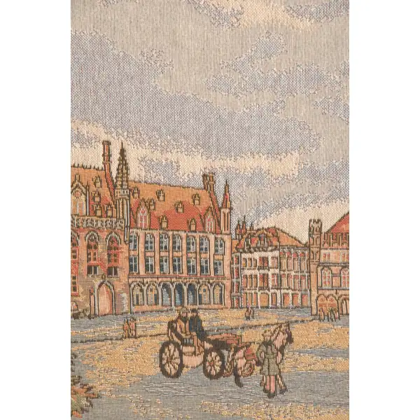 Views of Bruges I Belgian Tapestry Wall Hanging | Close Up 2