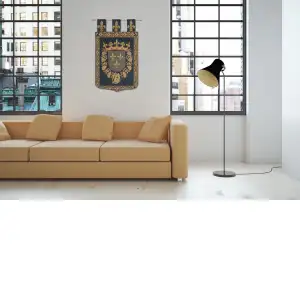 Blois Belgian Tapestry Wall Hanging - 18 in. x 24 in. Cotton/Viscose/Polyester by Charlotte Home Furnishings Inc