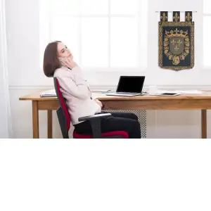 Blois Belgian Tapestry Wall Hanging - 18 in. x 24 in. Cotton/Viscose/Polyester by Charlotte Home Furnishings Inc