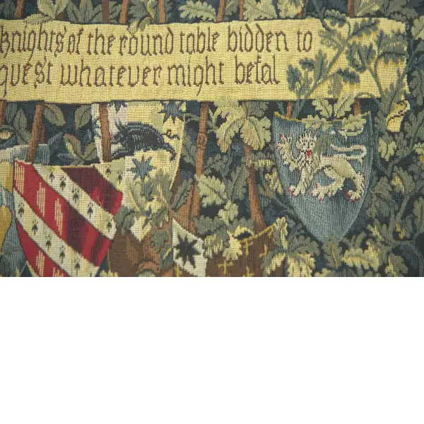 Les Chevaliers de la Table Ronde French Tapestry | Close Up 1