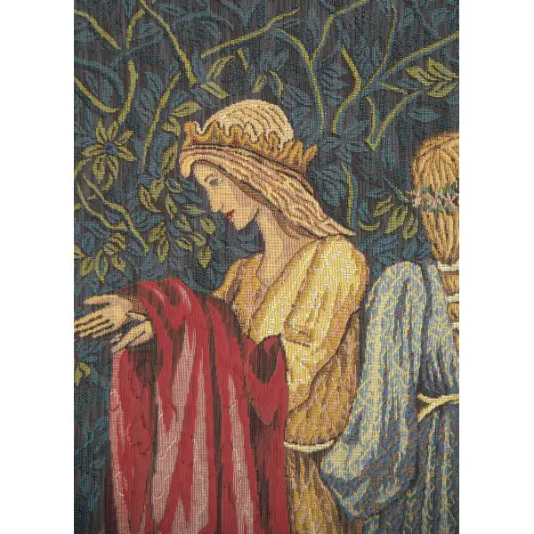 The Ladies of Camelot Les Dames de Camelot French Tapestry | Close Up 1