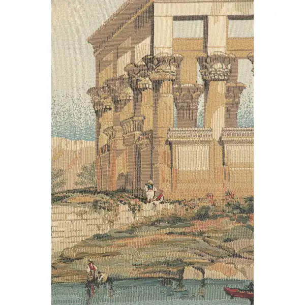 Temple of Philae European Tapestry | Close Up 1