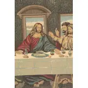 The Last Supper V European Tapestry - 52 in. x 25 in. Cotton/Viscose/Polyester by Leonardo da Vinci | Close Up 2