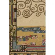 Tree Of Life By Klimt I Italian Tapestry - 25 in. x 19 in. Cotton/viscose/goldthreadembellishments by Gustav Klimt | Close Up 2