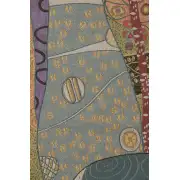 Water Snakes By Klimt Italian Tapestry - 24 in. x 65 in. Cotton/Viscose/Polyester by Gustav Klimt | Close Up 1