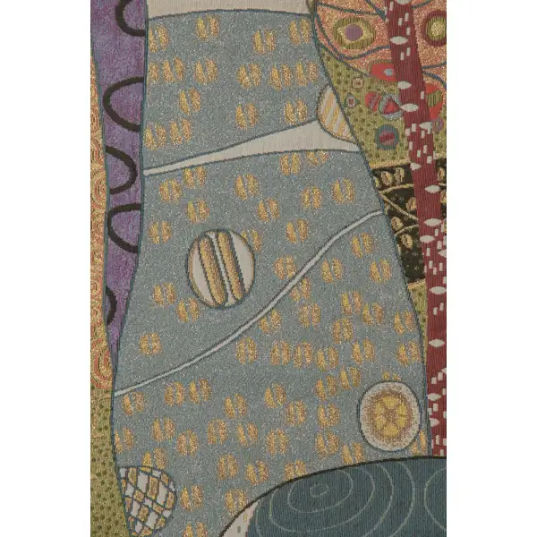 Water Snakes By Klimt Italian Tapestry - 24 in. x 65 in. Cotton/Viscose/Polyester by Gustav Klimt | Close Up 1