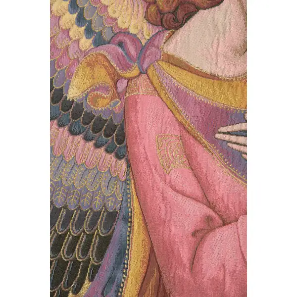 L Monaco Angel Italian Tapestry - 24 in. x 34 in. Cotton/Viscose/Polyester by Lorenzo Monaco | Close Up 2