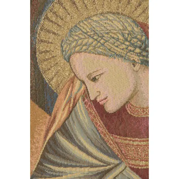 Nativity Giotto Left Panel Italian Tapestry | Close Up 2