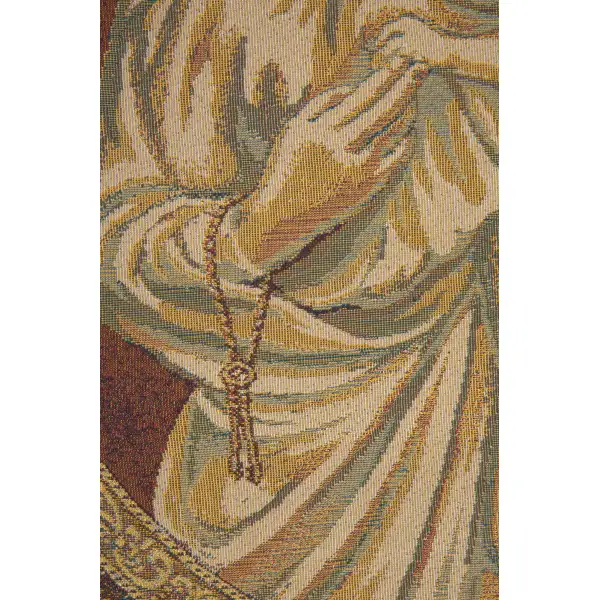 Madonna from Trapani Italian Tapestry | Close Up 1