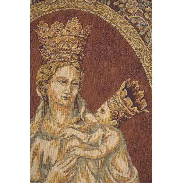 Madonna from Trapani Italian Tapestry | Close Up 2