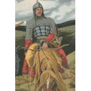 Knights the Bogatyrs Italian Wall Tapestry | Close Up 1