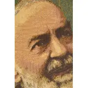 Padre Pio Father Pio Italian Tapestry | Close Up 1
