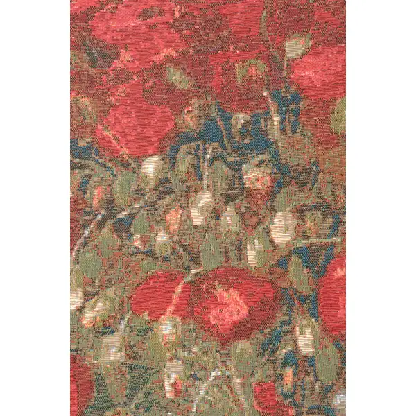 Poppies Van Gogh French Wall Tapestry | Close Up 2