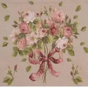 Bouquet De Roses French Couch Cushion | Close Up 1