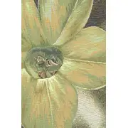 Green Star Flower French Couch Cushion | Close Up 2