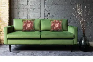 Red Star Flower French Couch Cushion