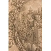 Fountaine De L'amour French Wall Tapestry - 58 in. x 42 in. Wool/cotton/others by Francois Boucher | Close Up 2