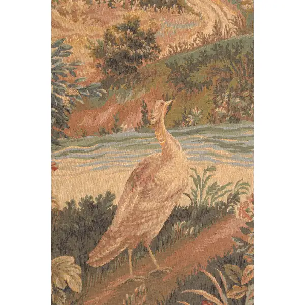Verdure Aux Oiseaux I French Wall Tapestry - 43 in. x 58 in. Wool/cotton/others by Charlotte Home Furnishings | Close Up 1