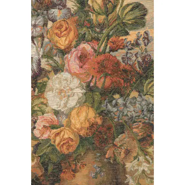 Bouquet Au Drape II French Wall Tapestry - 60 in. x 60 in. Wool/cotton/others by Charlotte Home Furnishings | Close Up 1