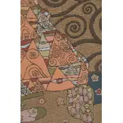 L'Attente Klimt a Gauche Or French Wall Tapestry | Close Up 2