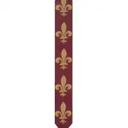 Fleur de Lys Red TR Belgian Table Mat | Close Up 1