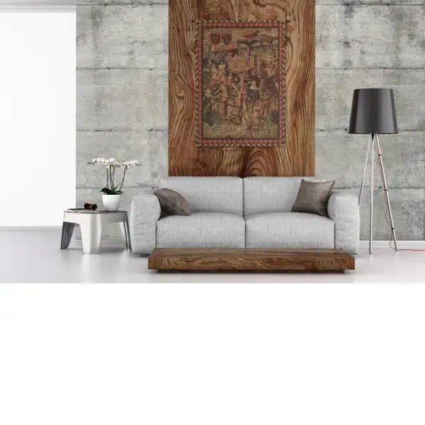 Le Tournai Vertical French Wall Tapestry - 42 in. x 58 in. Wool/cotton/others by Jean-Paul Laurens | Life Style 1