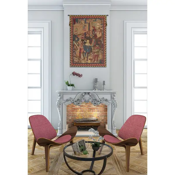 Le Tournai I Vertical French Wall Tapestry | Life Style 1