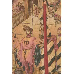 Le Tournai Horizontal French Wall Tapestry - 83 in. x 59 in. Wool/cotton/others by Jean-Paul Laurens