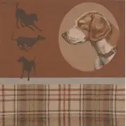 Scottish Dogs Cushion - 19 in. x 19 in. Cotton/Viscose/Polyester by Charlotte Home Furnishings | Close Up 1